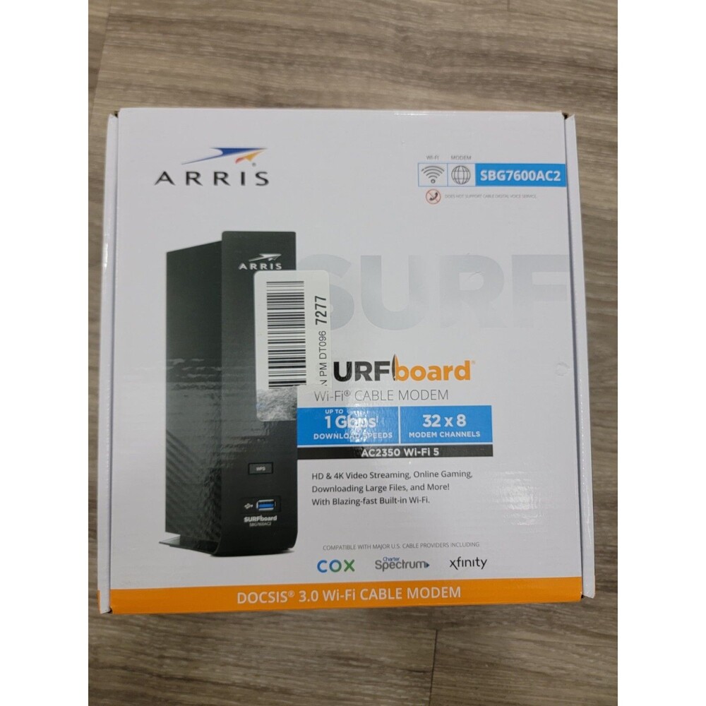 ARRIS SURFboard SBG7600AC2 DOCSIS 3.0 Cable Modem & AC2350(brand new open box)